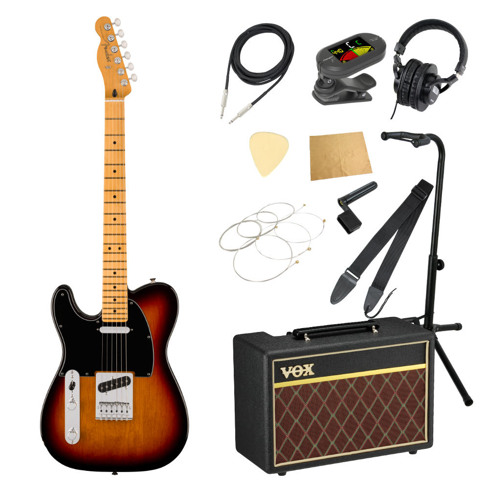 Fender フェンダー Player II Telecaster Left-Handed MN 3TS レフティ エレキギター VOXアンプ付き 入門11点 初心者セット