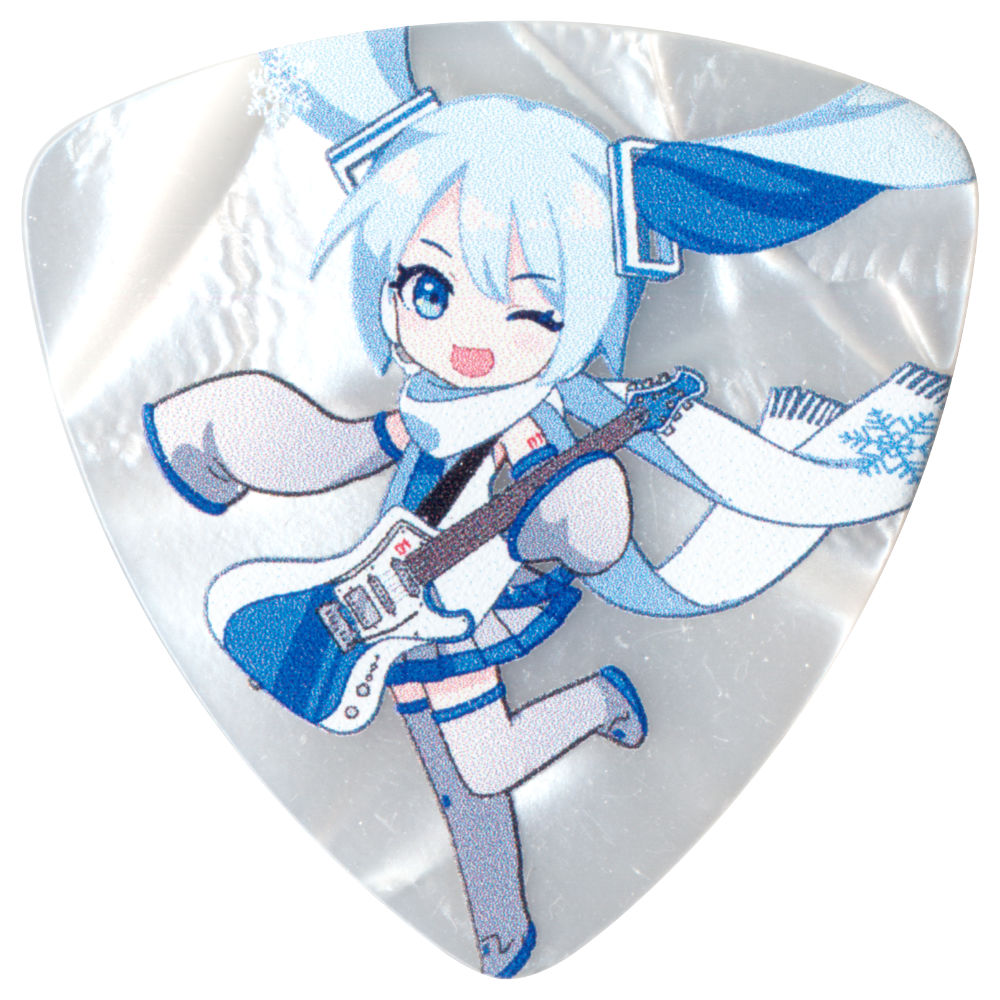 ESP イーエスピー PD-Miku-SNOW 初音ミク SD雪ミク トライアングル型 ギターピック×10枚 表面