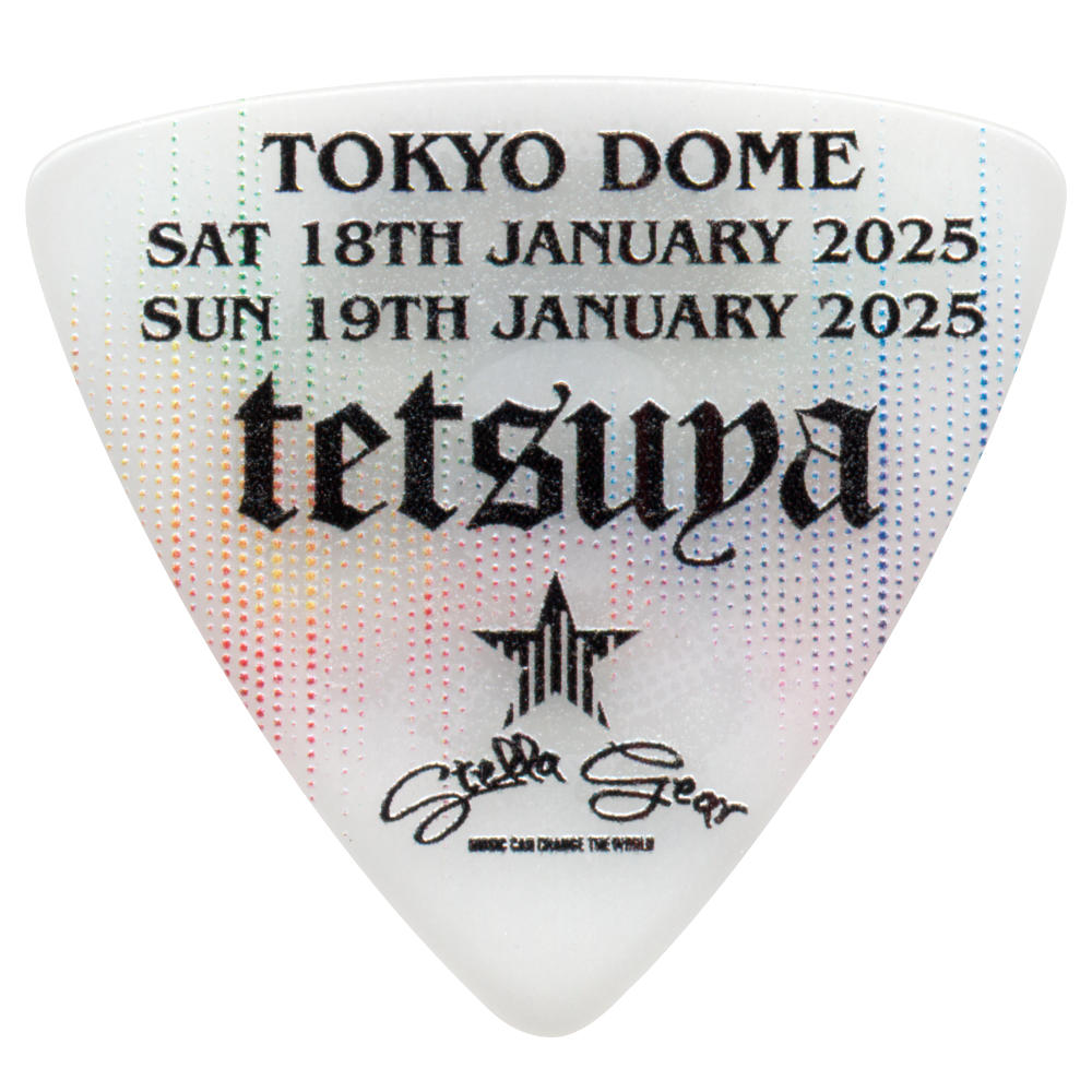 STELLA GEAR ステラギア SG-P-LIVE 2025/1/18-19 WHITE ギターピック hyde誕生祭 tetsuyaモデルピック×10枚 裏