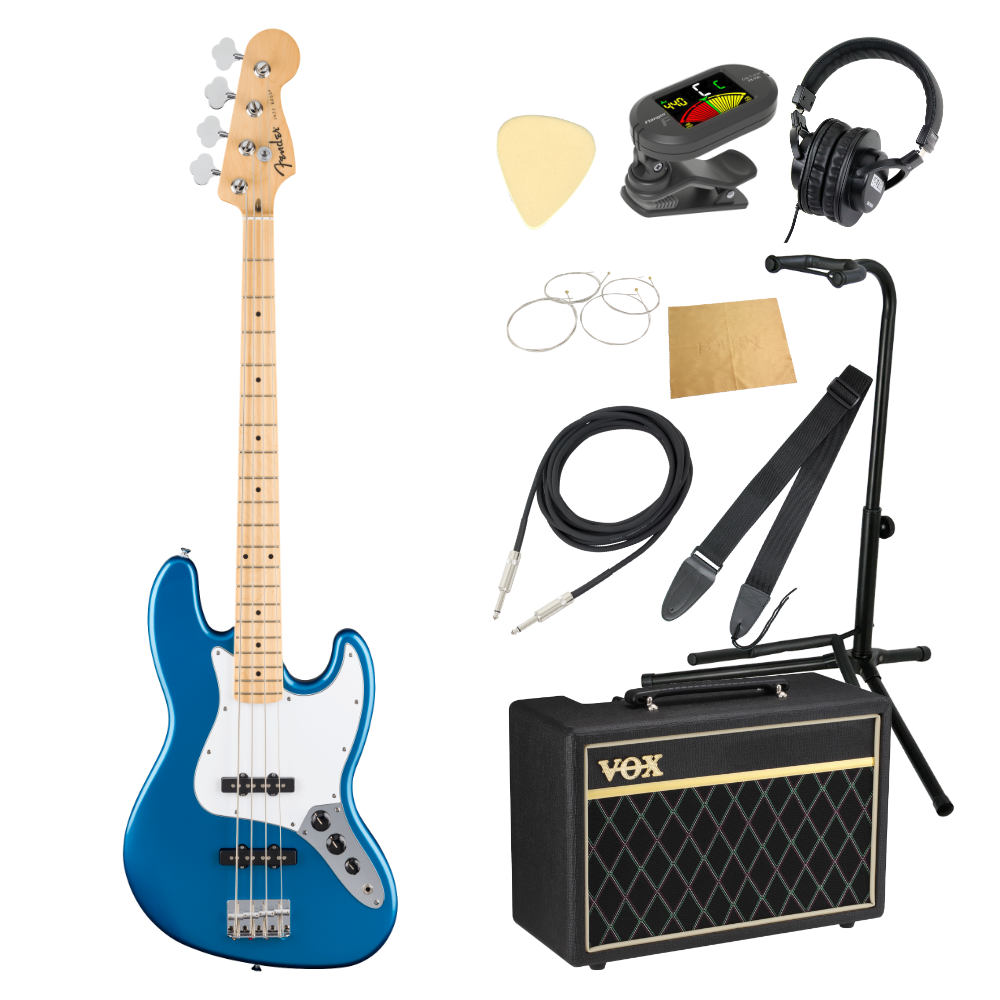 Fender フェンダー Standard Jazz Bass MN WPG AMM エレキベース ジャズベース VOXアンプ付き 入門10点 初心者セット
