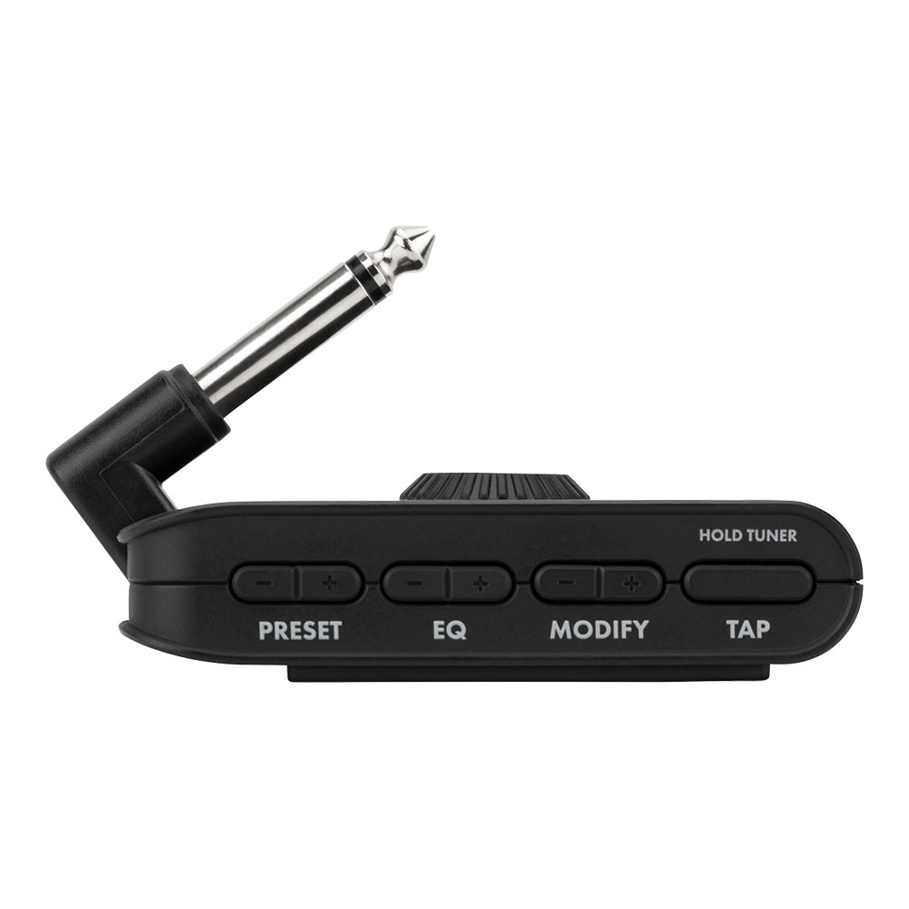 【ヘッドホンセット】 Fender フェンダー Mustang Micro Plus ヘッドホンアンプ ＆ AUDIO-TECHNICA ATH-S100 BK ヘッドホン サイド面画像