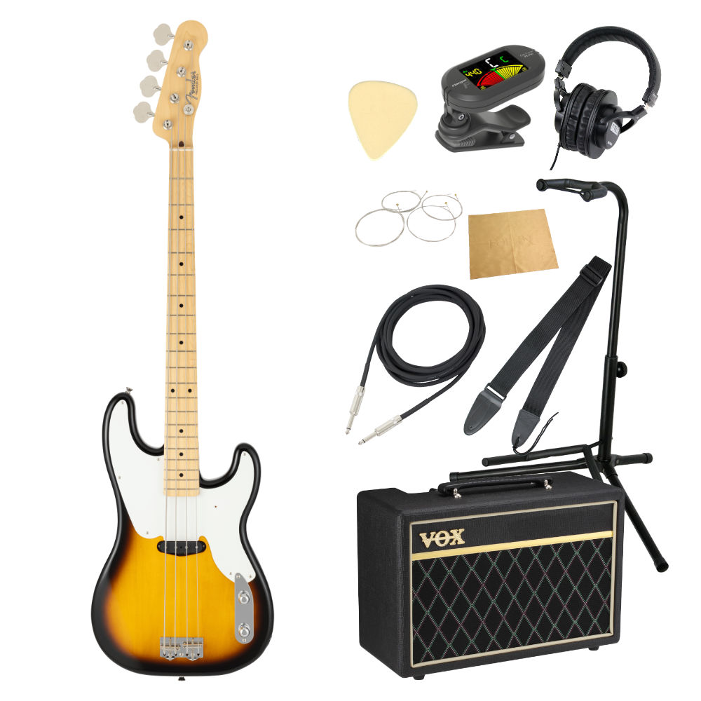 Fender フェンダー Made in Japan Traditional Original 50s Precision Bass MN 2TS エレキベース VOXアンプ付き 入門10点 初心者セット