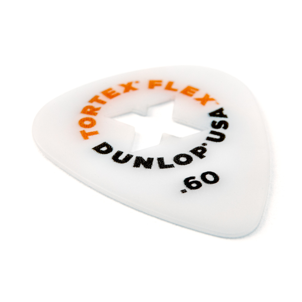 JIM DUNLOP ジムダンロップ 428XB.60 TORTEX FLEX X PICK 0.60mm ギターピック×12枚 斜めアングル画像