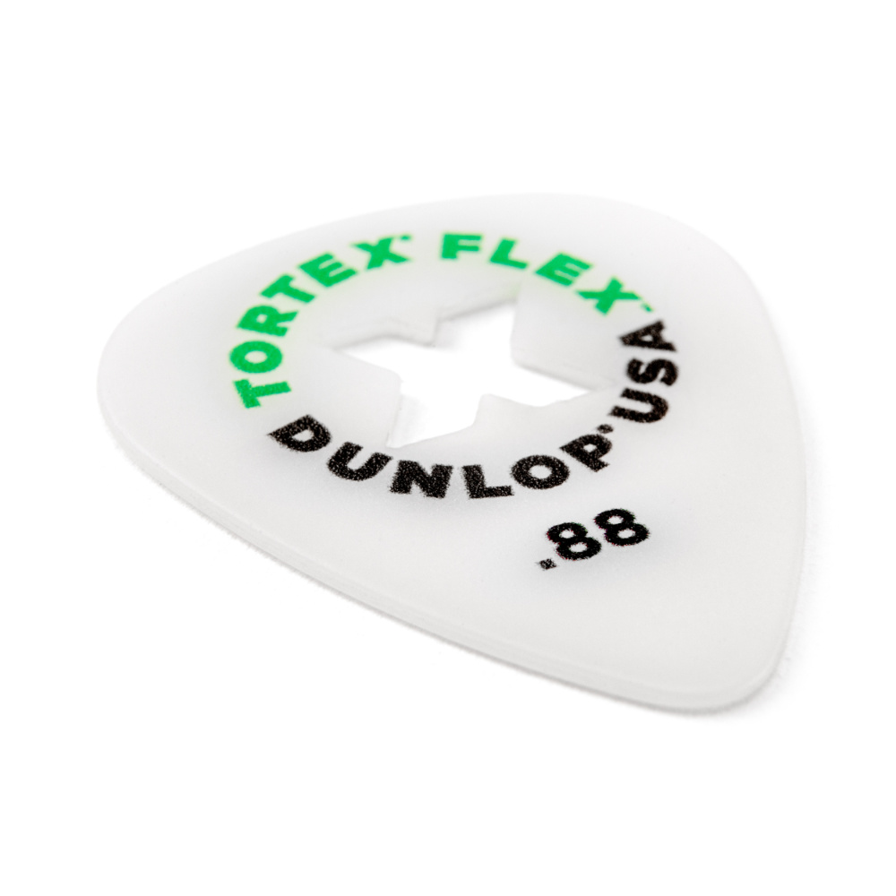 JIM DUNLOP ジムダンロップ 428XB.88 TORTEX FLEX X PICK 0.88mm ギターピック×12枚 斜めアングル画像