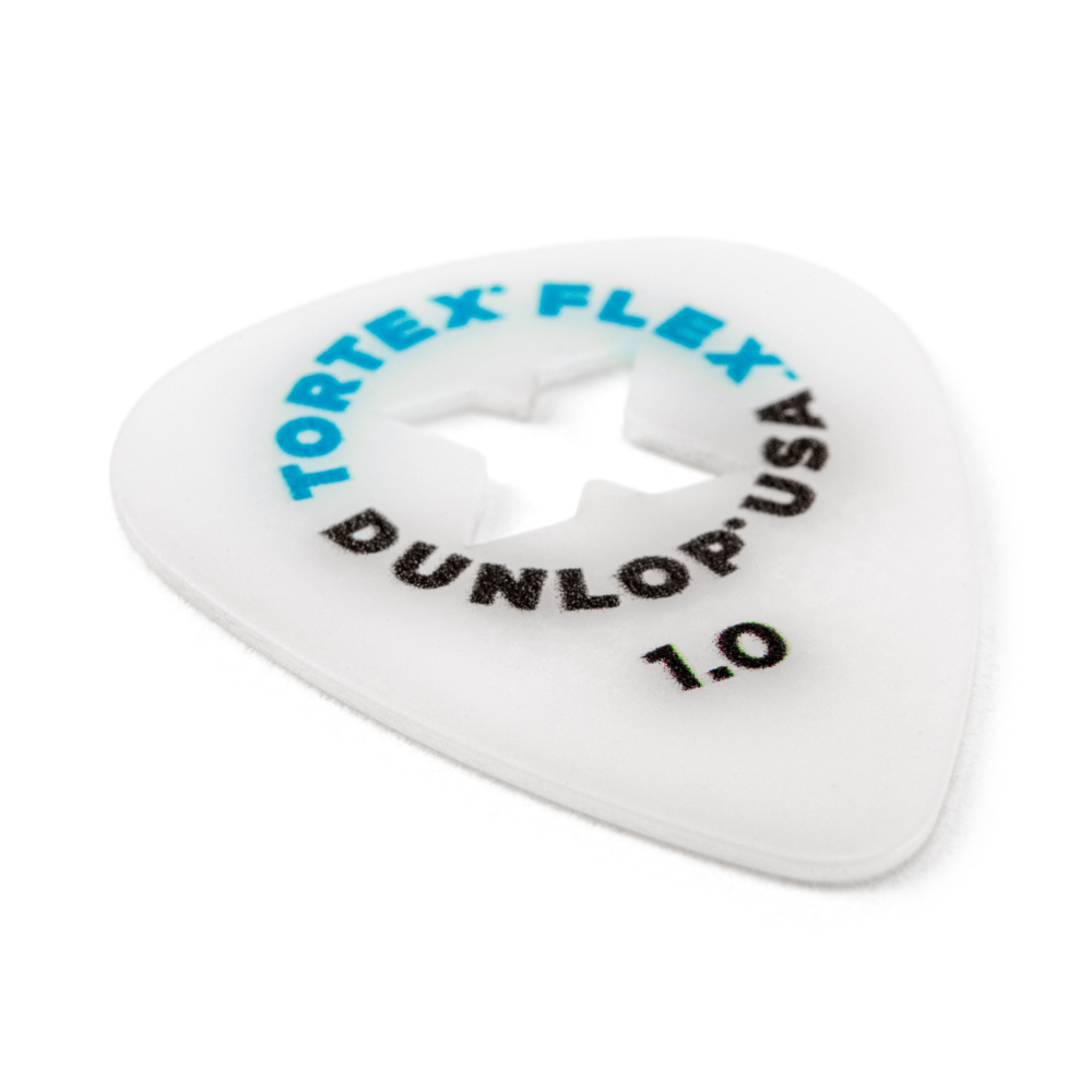 JIM DUNLOP ジムダンロップ 428XB1.0 TORTEX FLEX X PICK 1.0mm ギターピック×36枚 斜めアングル画像