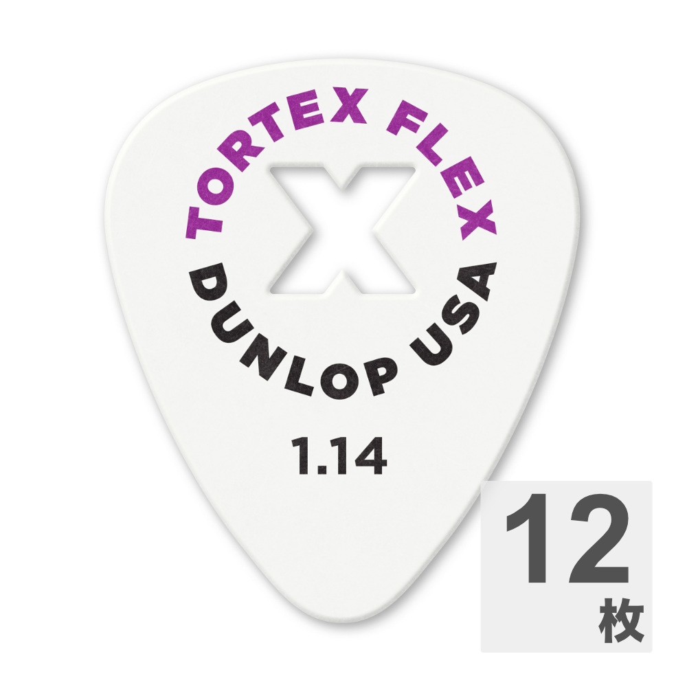 JIM DUNLOP ジムダンロップ 428XB1.14 TORTEX FLEX X PICK 1.14mm ギターピック×12枚