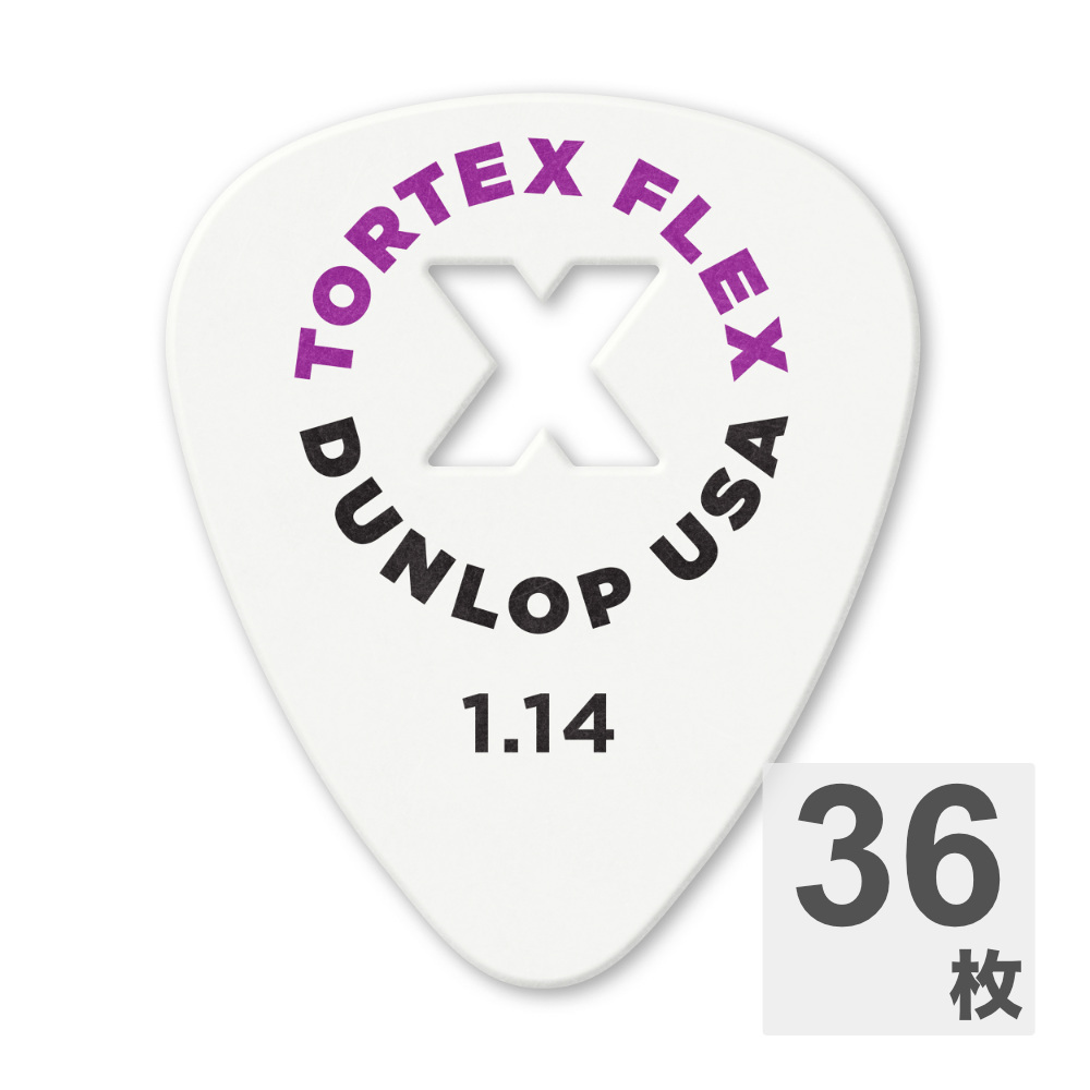 JIM DUNLOP ジムダンロップ 428XB1.14 TORTEX FLEX X PICK 1.14mm ギターピック×36枚
