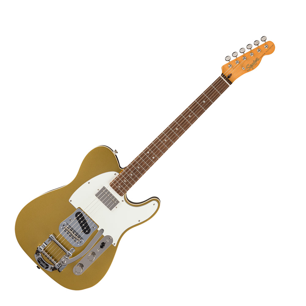 Squier スクワイア スクワイヤー Classic Vibe Custom Telecaster SH with Bigsby Aztec Gold エレキギター VOXアンプ付き 入門11点 初心者セット 本体画像