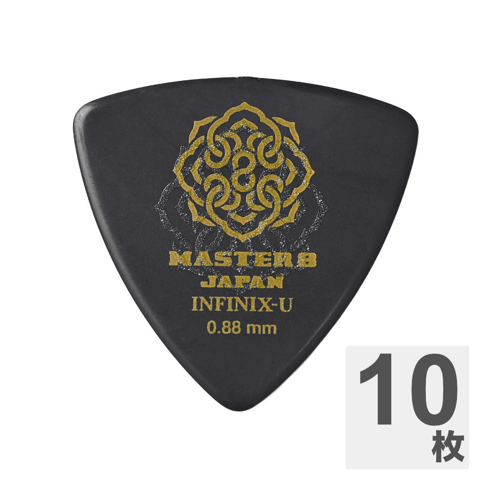 MASTER 8 JAPAN マスターエイトジャパン IFUHPS-TR088 INFINIX-U Hard Polish TRIANGLE 0.88mm ギターピック×10枚