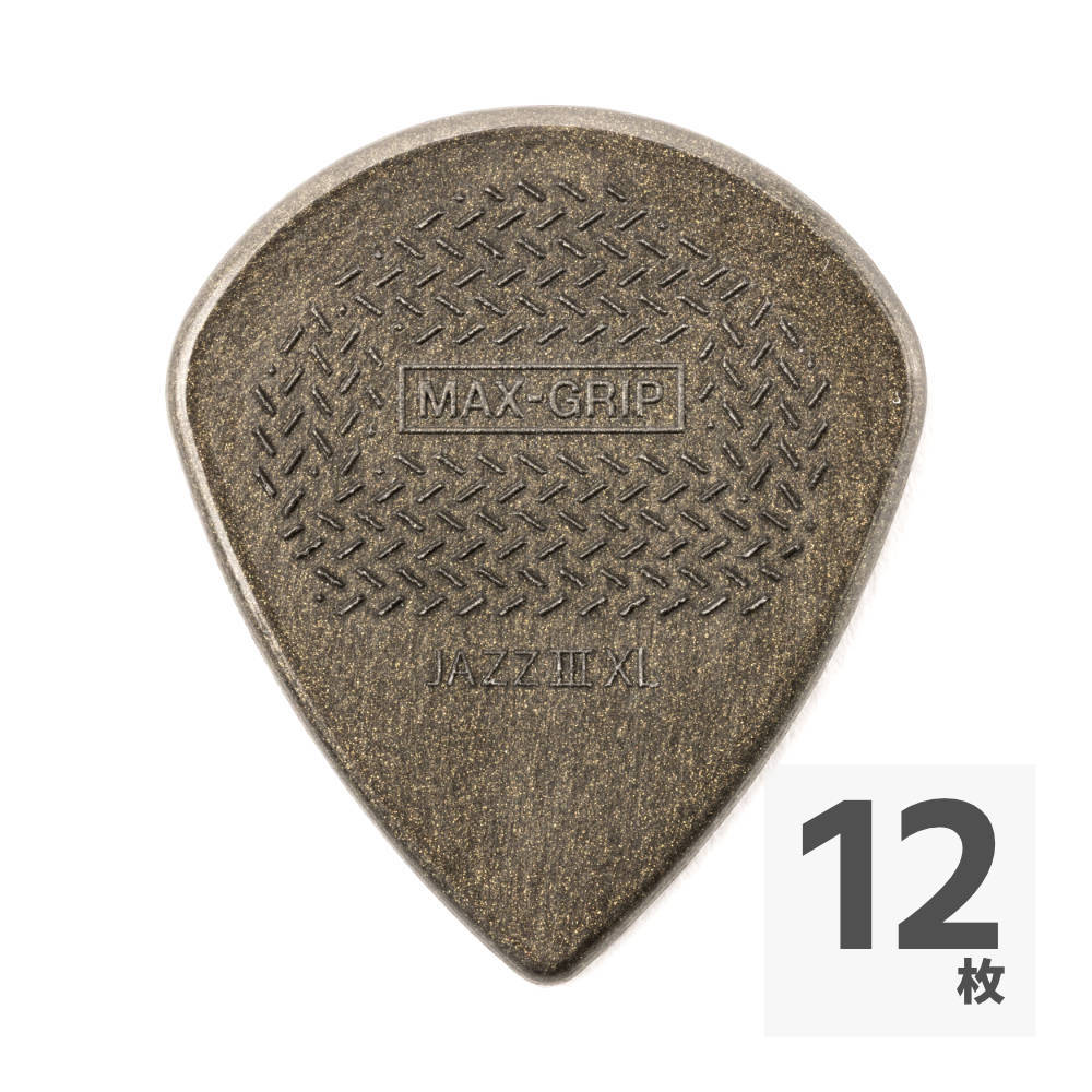 JIM DUNLOP ジムダンロップ 581RXLC MAX-GRIP JAZZ III XL PICKS カーボンファイバー ギターピック×12枚
