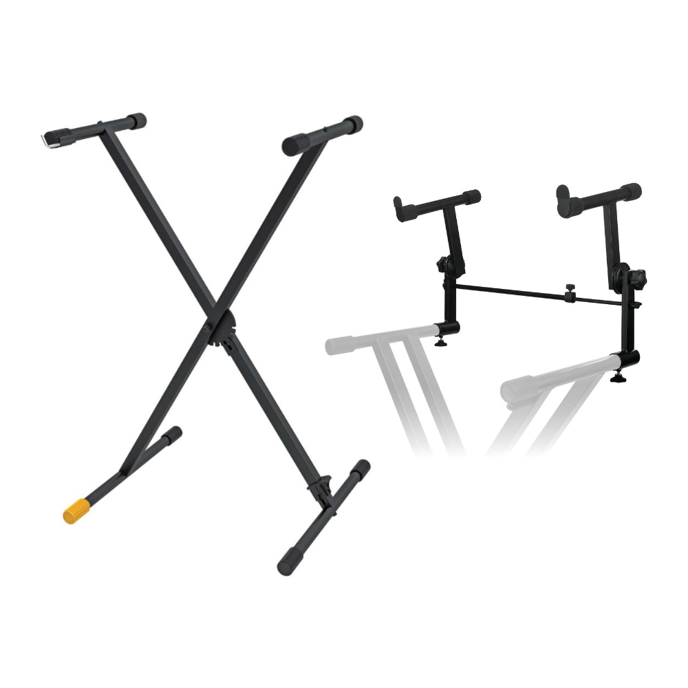 HERCULES ハーキュレス KS100B & KST301-N TIER X型キーボードスタンド 2段目拡張用サポートアームセット