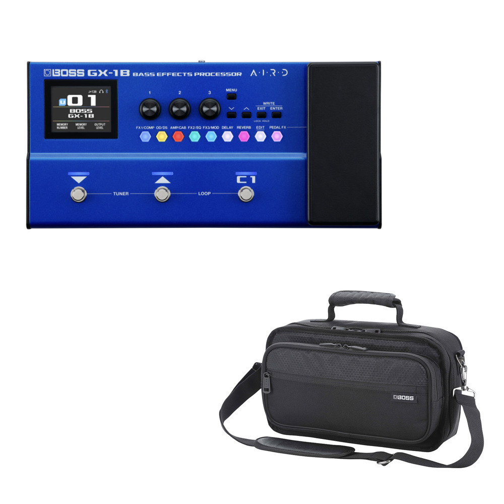 BOSS ボス GX-1B ベース用マルチエフェクター 純正ケース（CB-BM-S）付きセット Bass Effects Processor (BOSS GT-1B 後継機種)