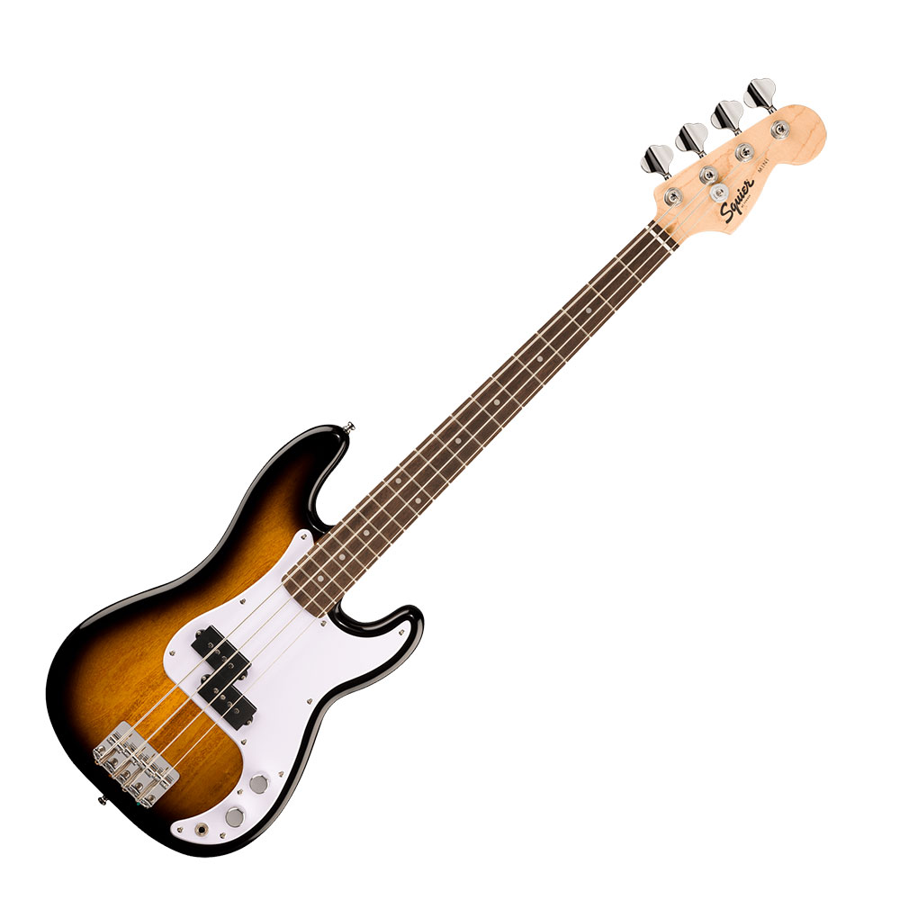 Squier スクワイア スクワイヤー Mini Precision Bass LRL 2-Color Sunburst エレキベース VOXアンプ付き 入門10点 初心者セット 本体画像