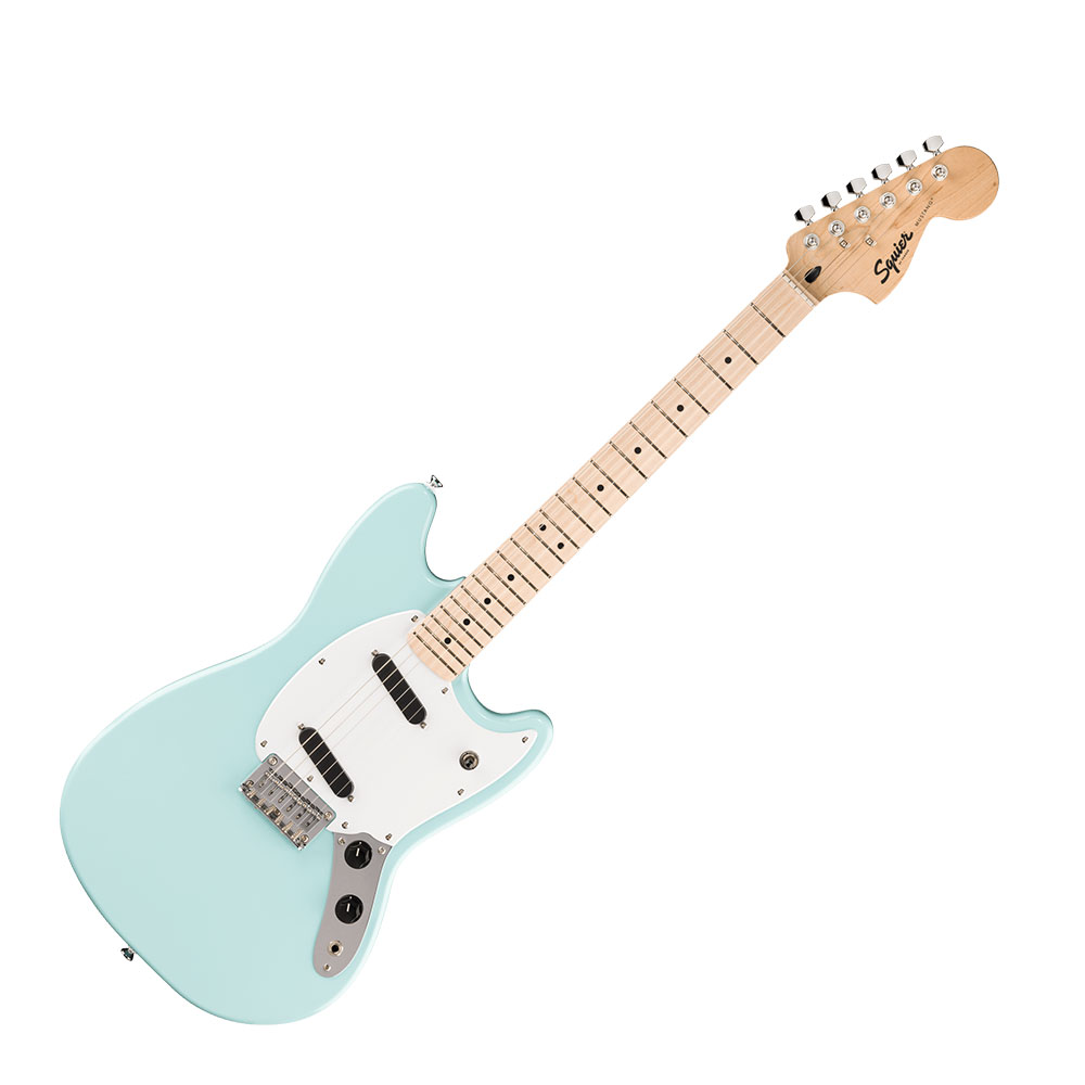 Squier スクワイア スクワイヤー Sonic Mustang MN Daphne Blue エレキギター VOXアンプ付き 入門11点 初心者セット 本体画像