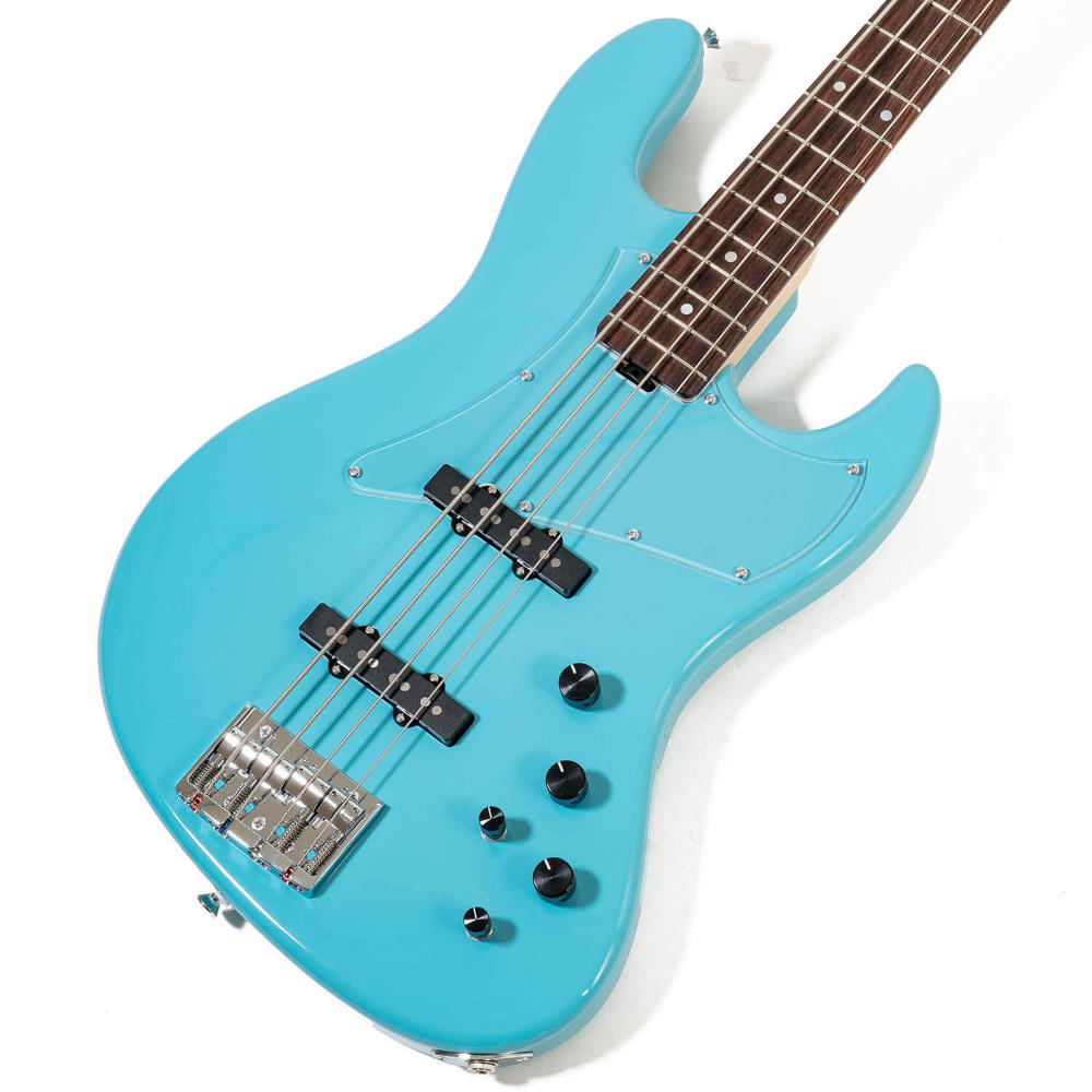 Vincita ヴィンシタ Versatilita-4st ALD 2026 Limited Celeste エレキベース Grande uomo × Vincitaコラボストラップセット ボディ画像