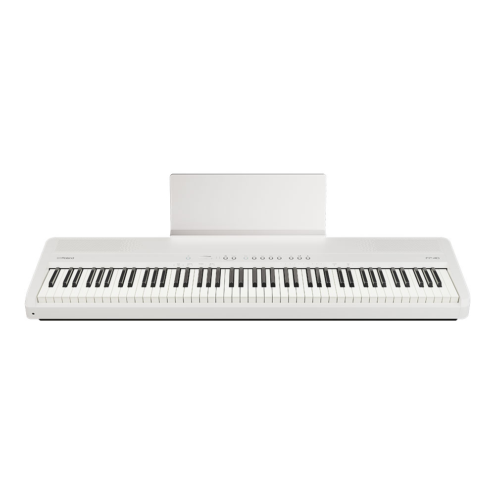 ROLAND FP-40WHB Digital Piano ホワイト 電子ピアノ 純正スタンドセット 前面