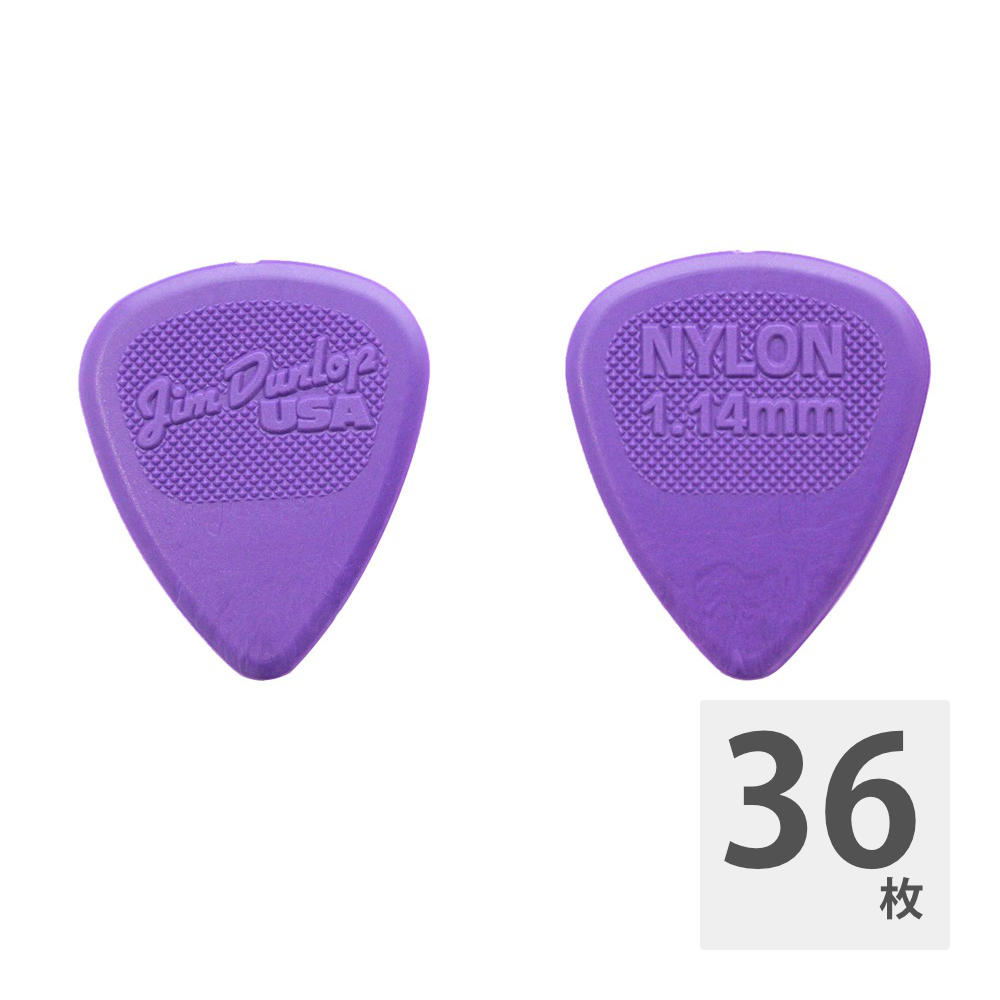 JIM DUNLOP 443R NYLON MIDI STD 1.14 ギターピック×36枚