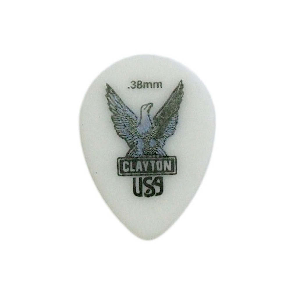 Clayton USA Acetal Polymer 0.38mm スモールティアドロップ ギターピック×36枚