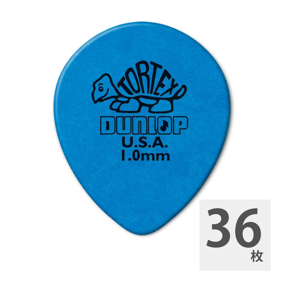 JIM DUNLOP 413R TORTEX TEARDROP 1.0mm ギターピック×36枚