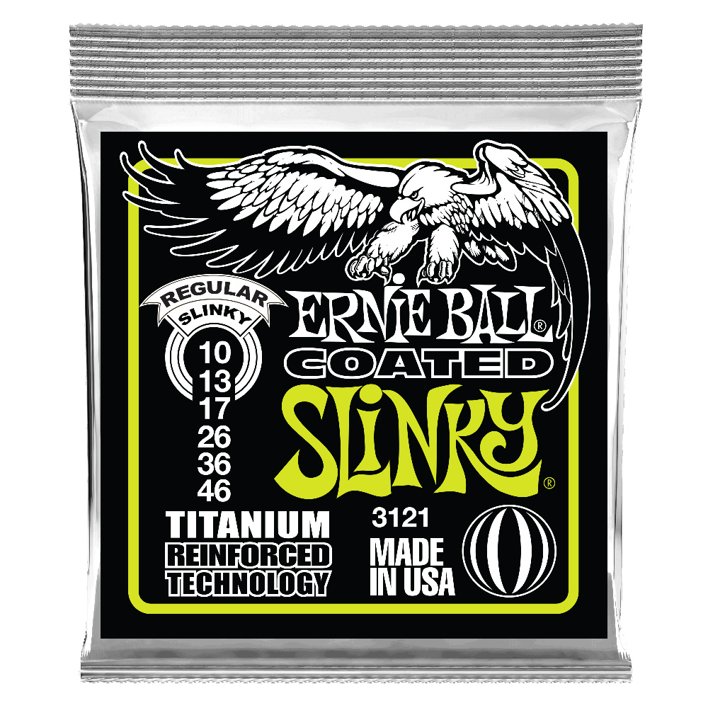 ERNIE BALL 3121/Coated Regular Slinky コーティングエレキギター弦×3SET