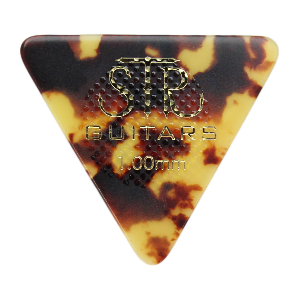 STR GUITARS Rubber Grip BASS PICK 0.75mm ベース用ピック×10枚(エスティアールギター ラバーグリップ