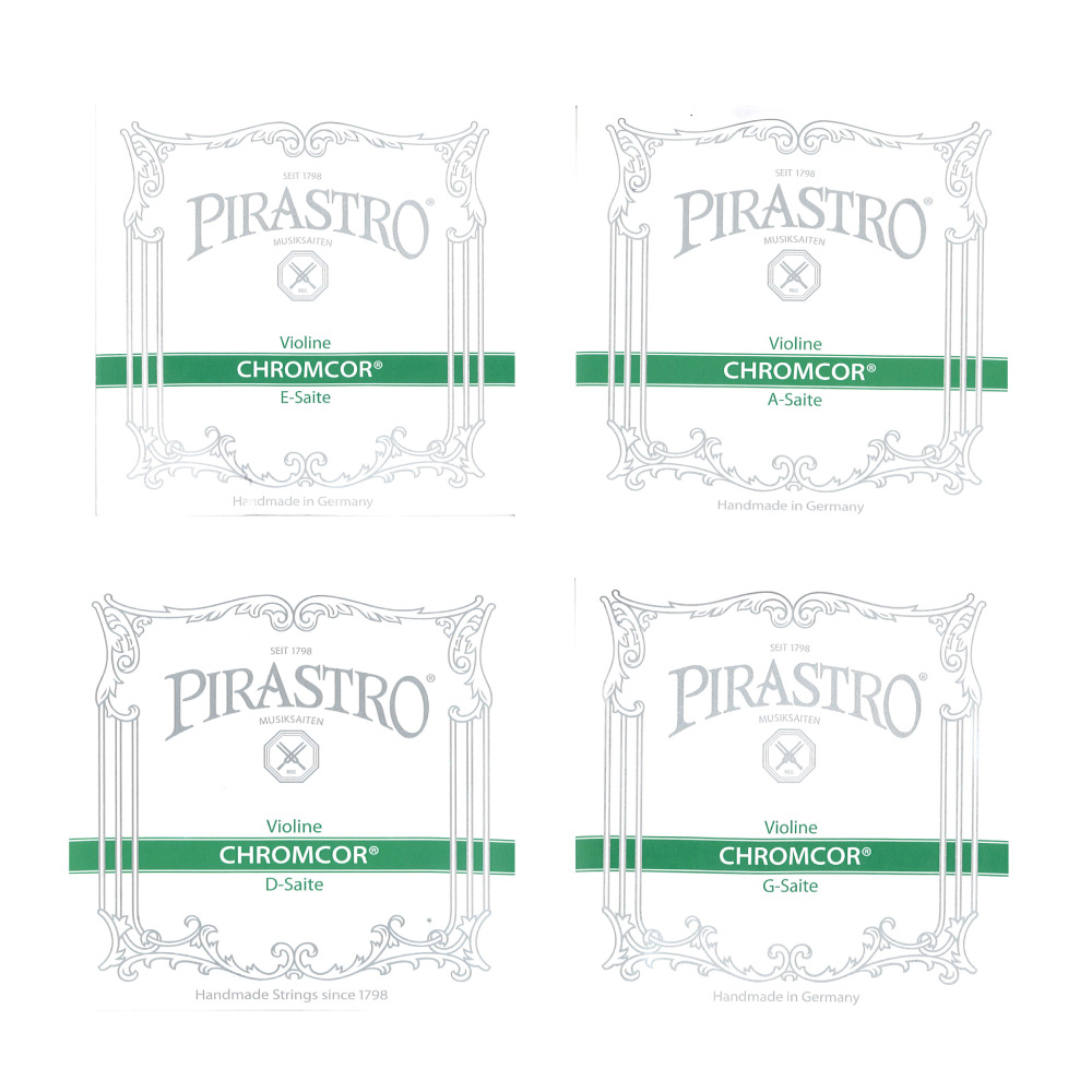 PIRASTRO Chromcor 4/4サイズ用バイオリン弦セット E線ループエンド