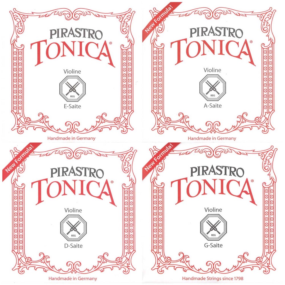 PIRASTRO TONICA 4/4サイズ用バイオリン弦セット E線ループエンド