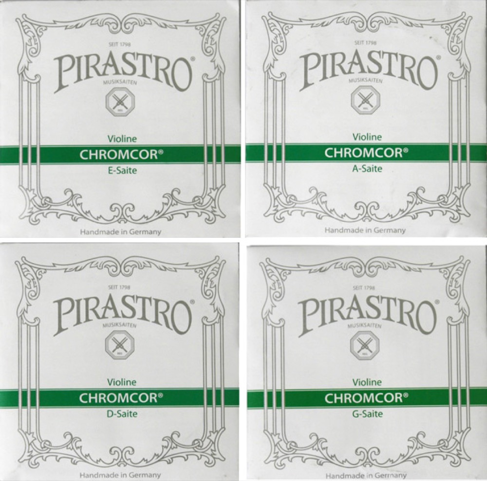 PIRASTRO Chromcor 3/4＆1/2サイズ用バイオリン弦セット