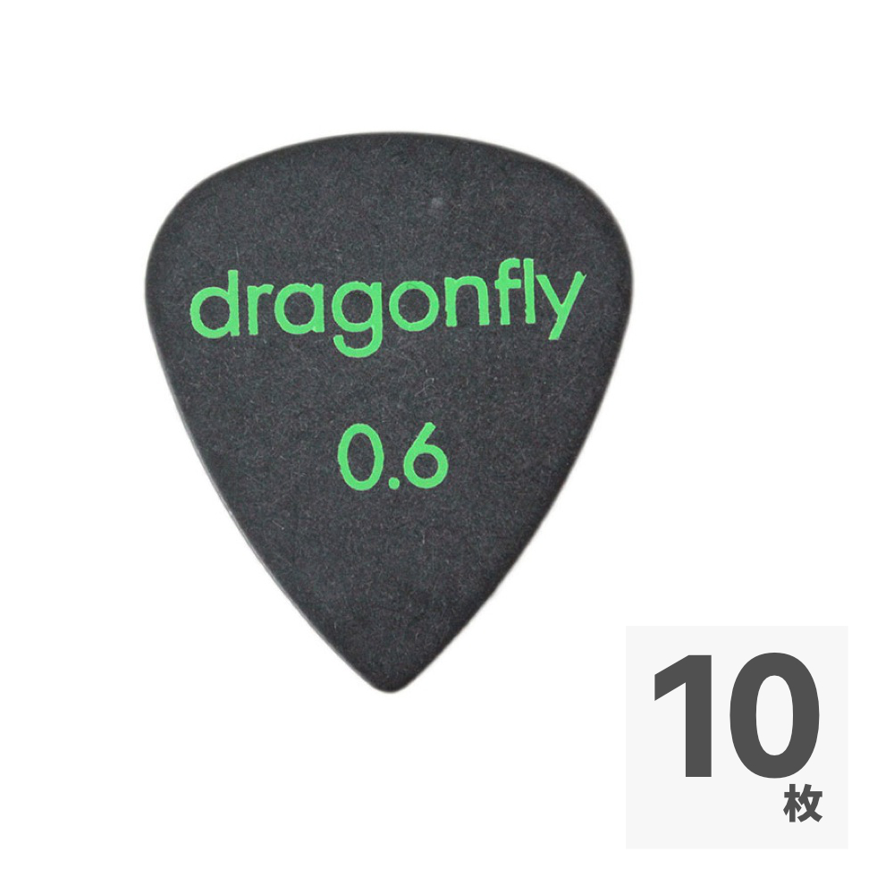 dragonfly PICK TD 0.6 BLACK ギターピック×10枚