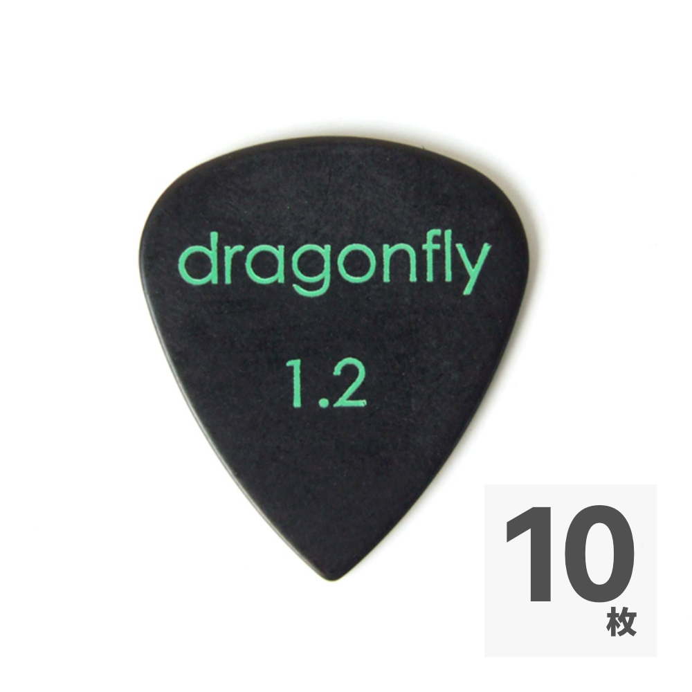 dragonfly PICK TD 1.2 BLACK ギターピック×10枚