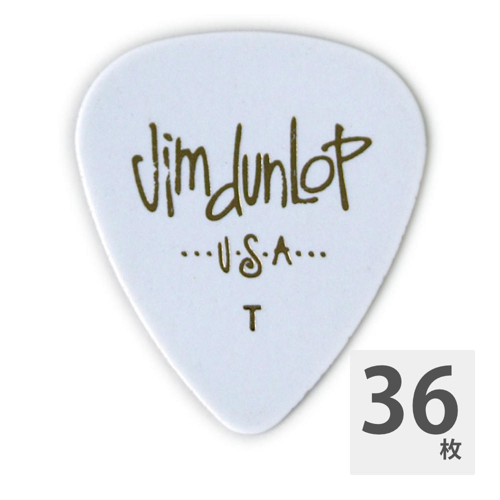 JIM DUNLOP GENUINE CELLULOID CLASSICS 483/01 Thin ギターピック×36枚