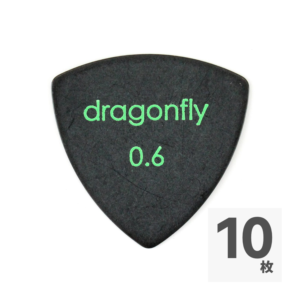 dragonfly PICK TR 0.6 BLACK ギターピック×10枚