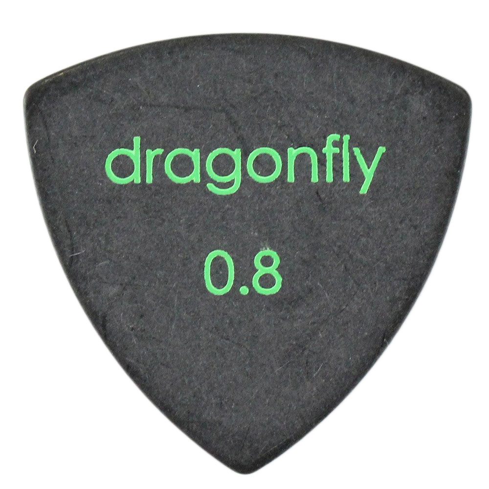 dragonfly PICK TR 0.8 BLACK ギターピック×10枚