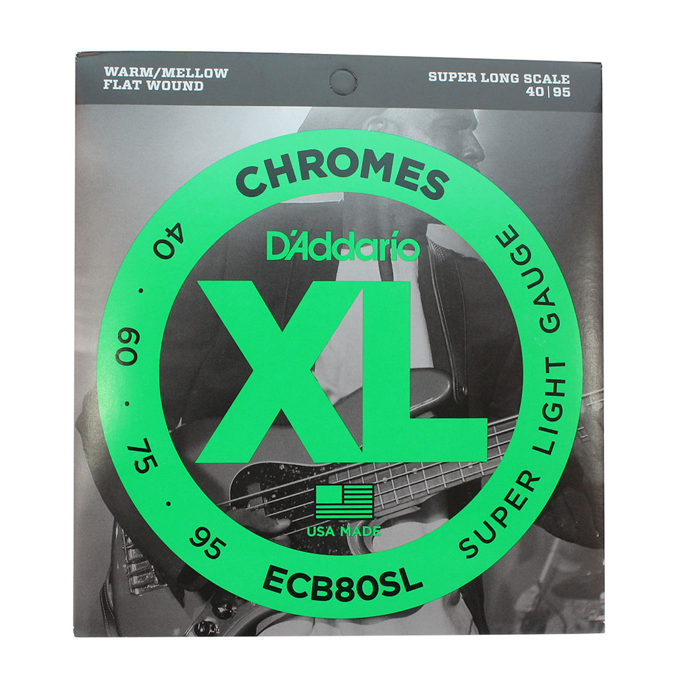 D’Addario ECB80SL フラットワウンド エレキベース弦×5SET