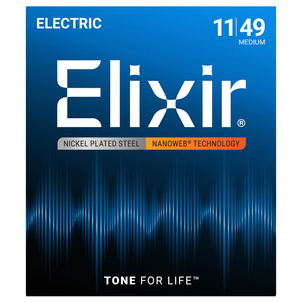 ELIXIR 12102 NANOWEB Medium 11-49×3SET エレキギター弦