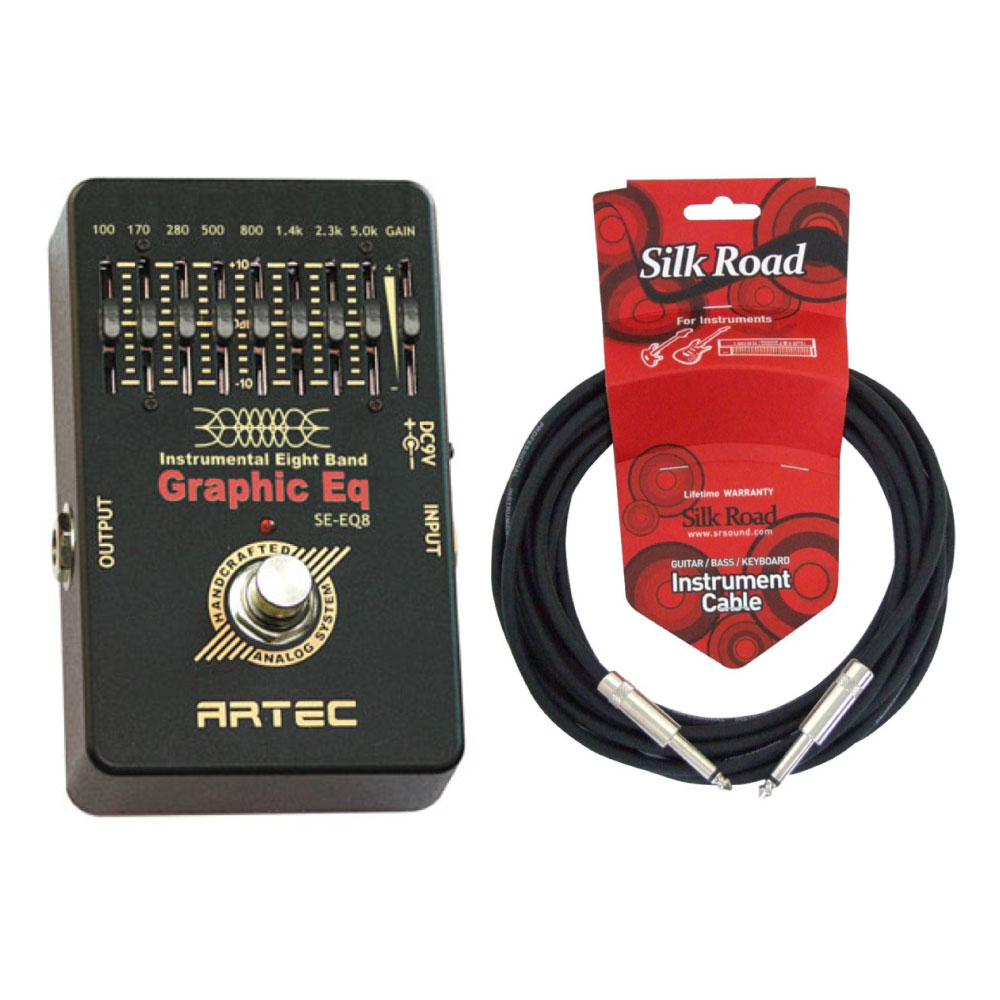 ARTEC SE-EQ8 8バンドグラフィックイコライザー 5Mシールドケーブル付き