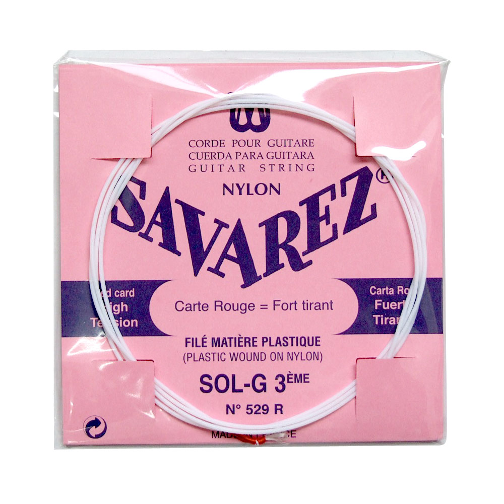 SAVAREZ 529R 3弦 フラメンコギターバラ弦×5本