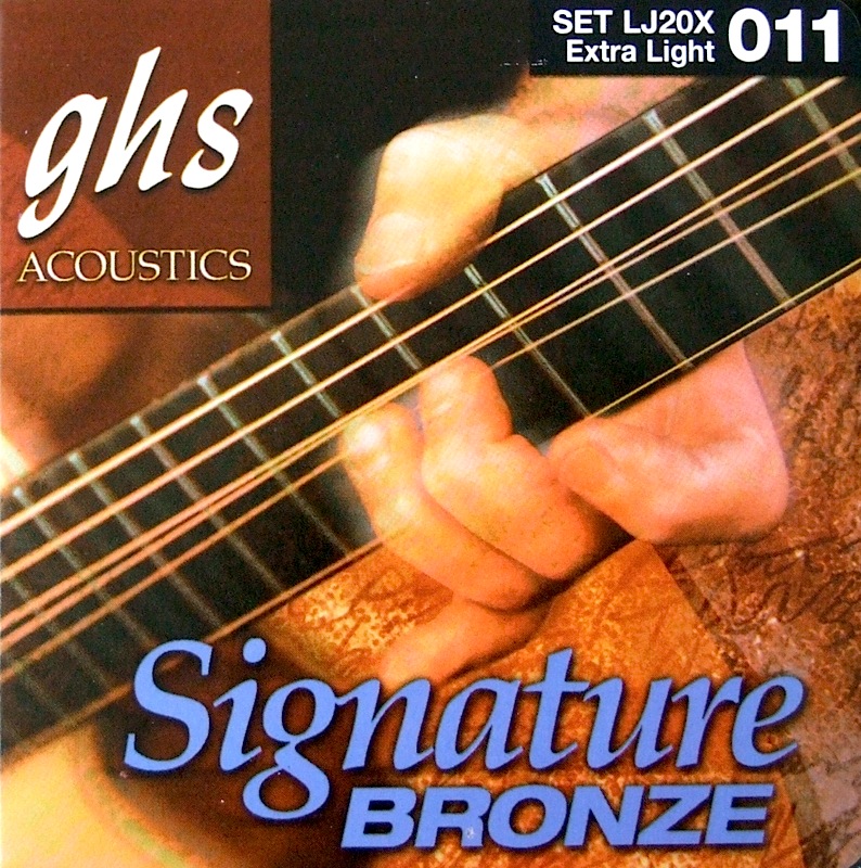 GHS LJ20X Signature Phosphor Bronze アコースティックギター弦×6セット