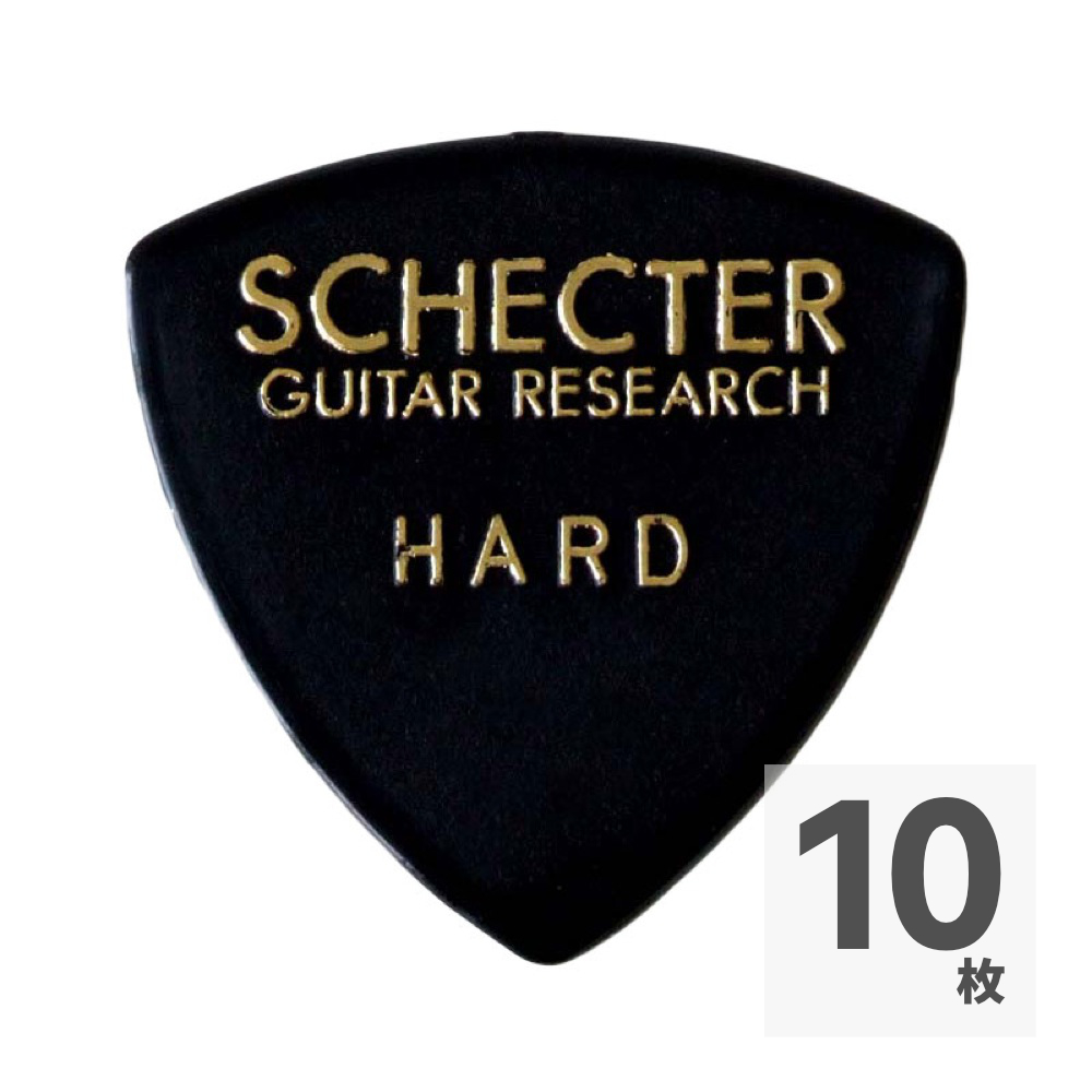 SCHECTER SPD-HN10 BK サンカク型 HARD ナイロン ギターピック×10枚