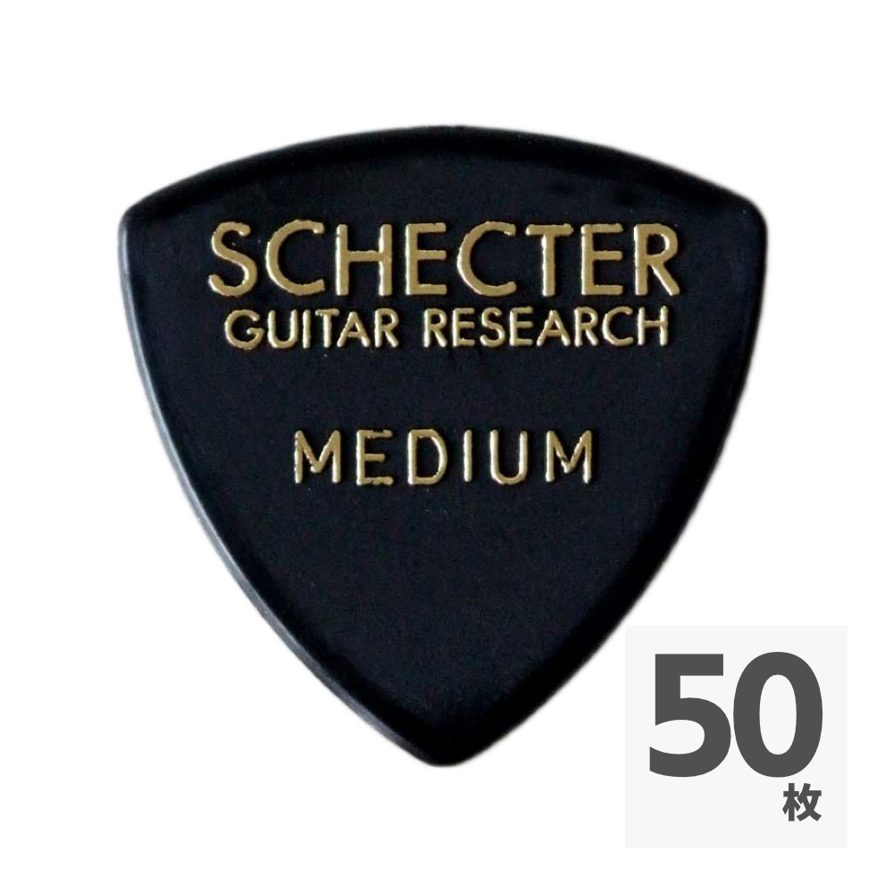 SCHECTER SPD-MN10 BK サンカク型 MEDIUM ナイロンピック×50枚