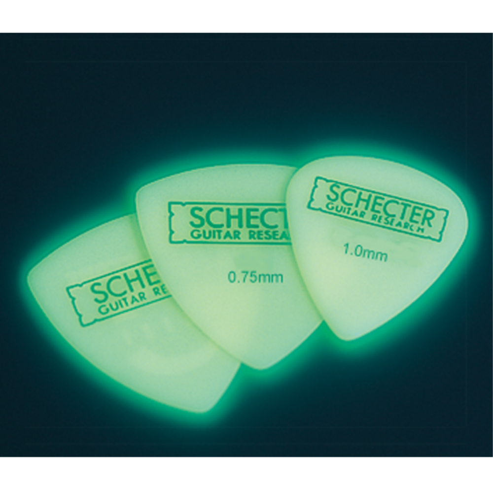 SCHECTER SPJ-HC10 LU JAZZタイプ HARD ルミナスピック×50枚 蓄光