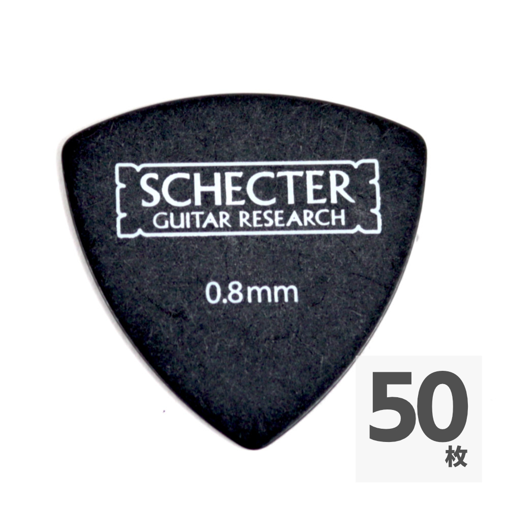 SCHECTER SPD-MP10 BK サンカク型 MEDIUM ポリアセタールピック ギターピック×50枚
