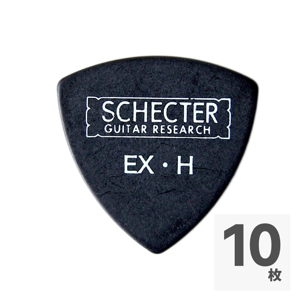 SCHECTER SPD-EP10 BK サンカク型 EX HARD ポリアセタールピック ギターピック×10枚