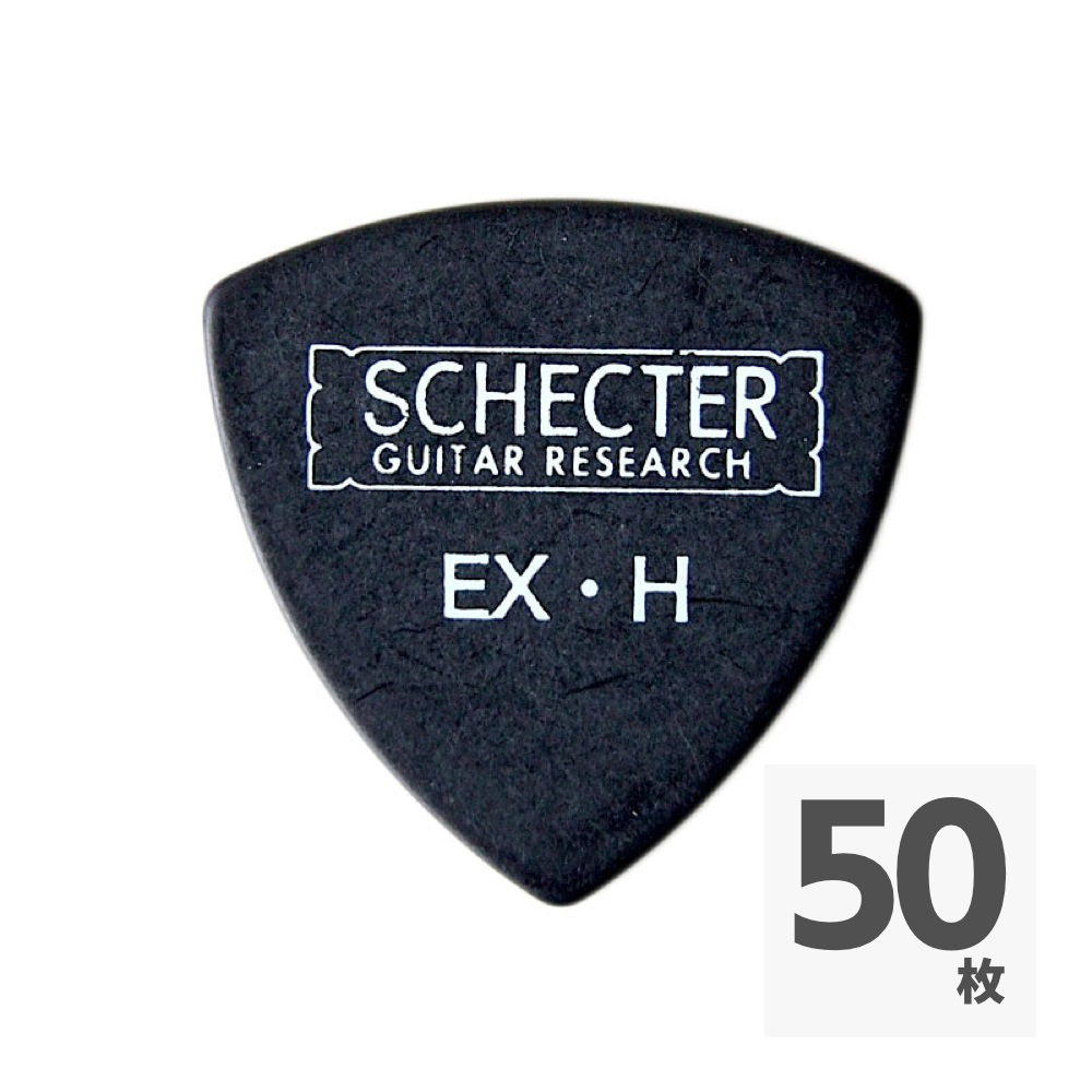 SCHECTER SPD-EP10 BK サンカク型 EX HARD ポリアセタールピック ギターピック×50枚