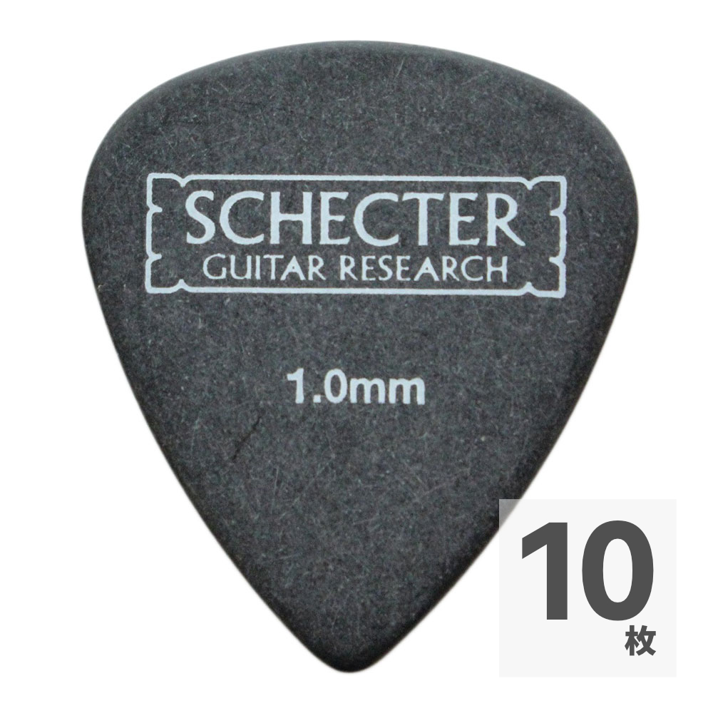 SCHECTER SPT-HP10 BK ティアドロップ型 HARD ポリアセタール ギターピック×10枚