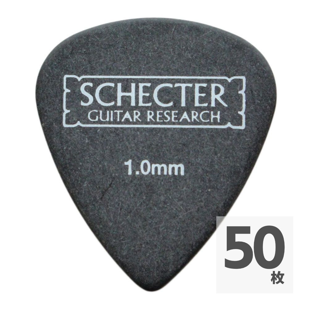 SCHECTER SPT-HP10 BK ティアドロップ型 HARD ポリアセタール ギターピック×50枚