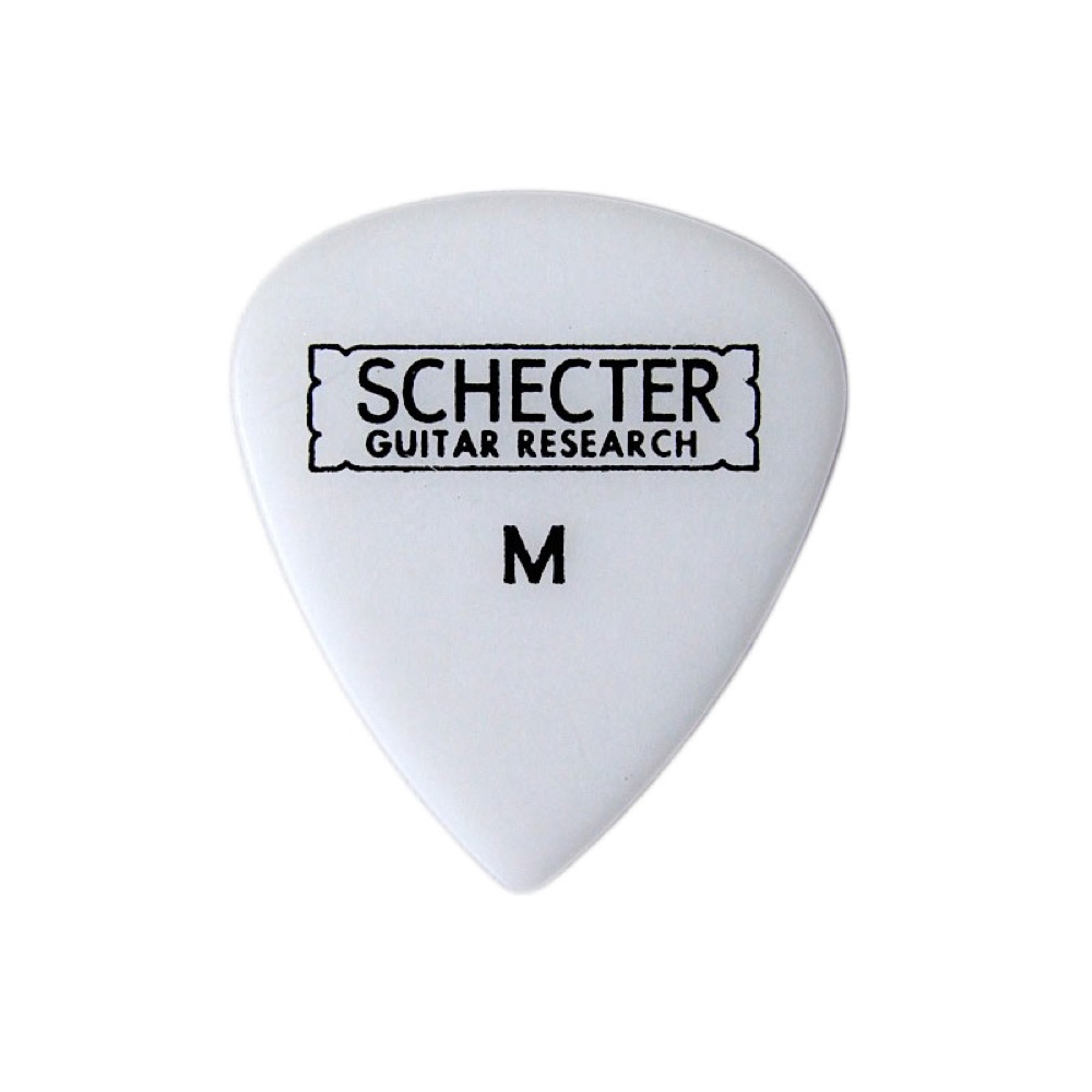 SCHECTER SPT-MP10 WH ティアドロップ型 MEDIUM ポリアセタールピック×50枚