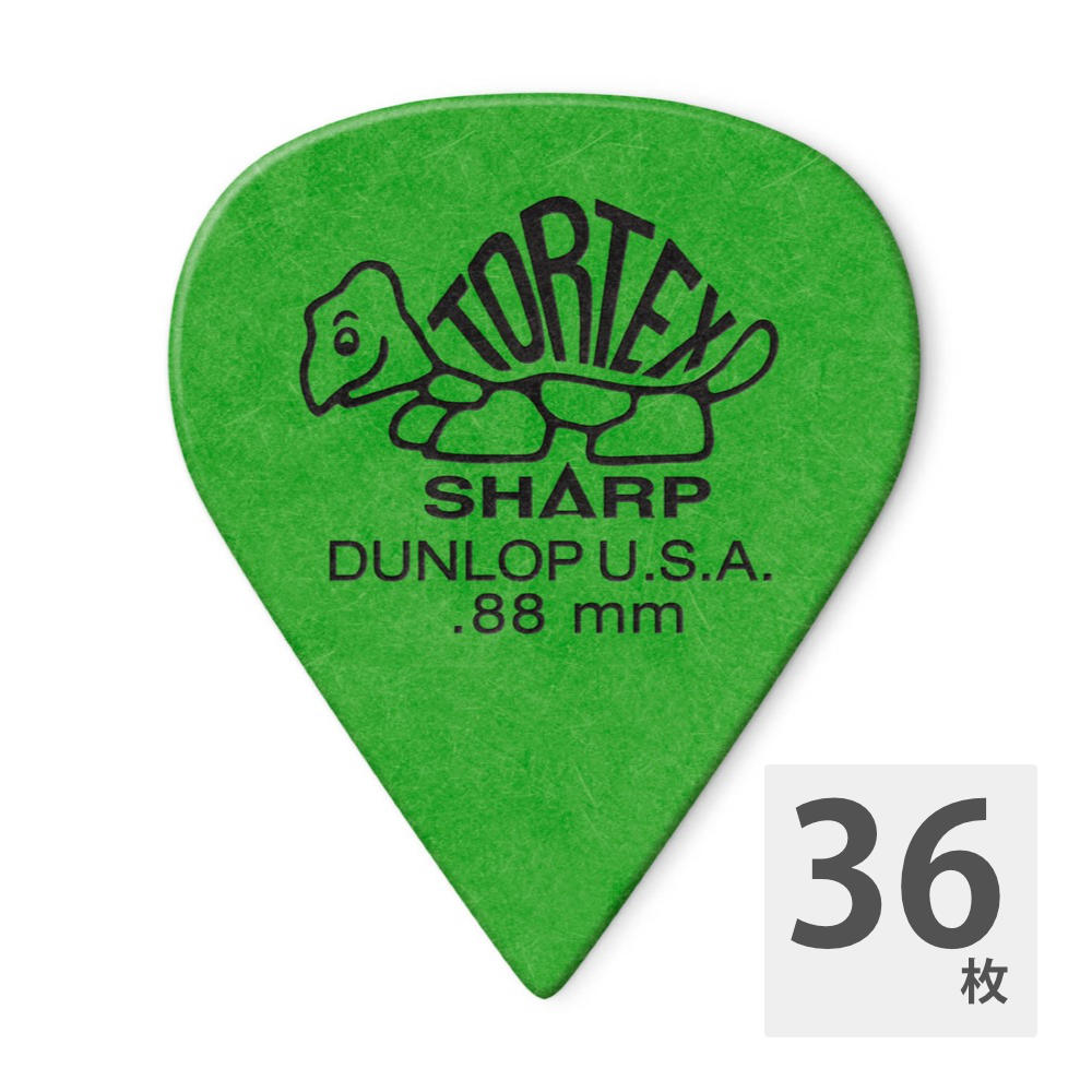 JIM DUNLOP 412 TORTEX SHARP 0.88×36枚 ピック