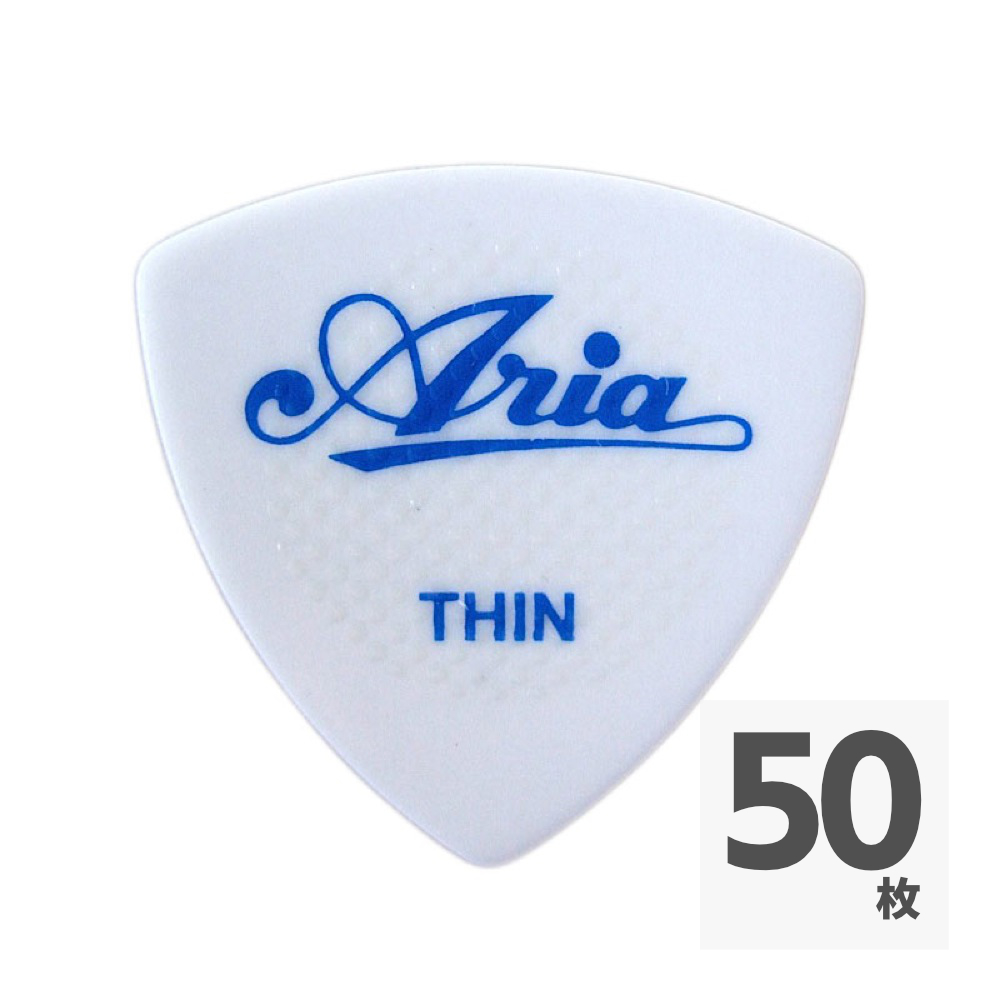 ARIA RUBBER GRIP THIN WH×50枚 ピック