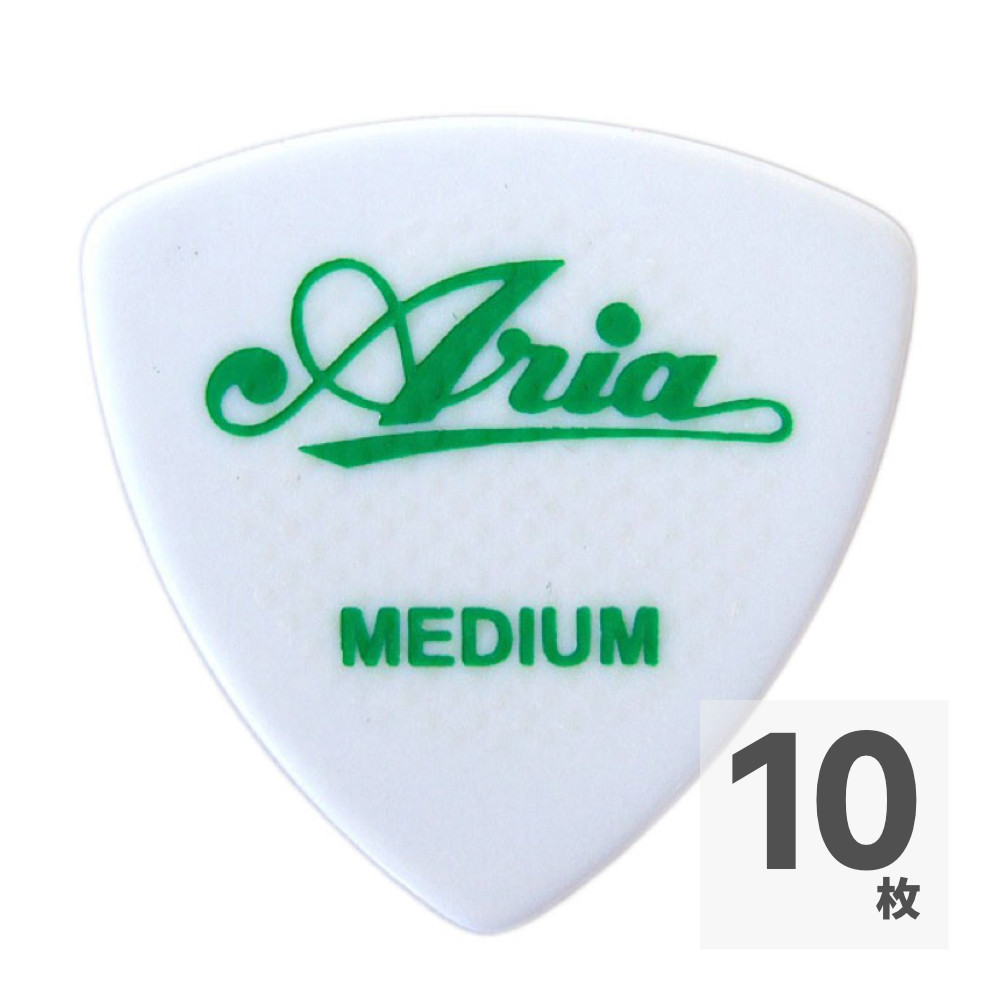 ARIA RUBBER GRIP MEDIUM WH×10枚 ピック